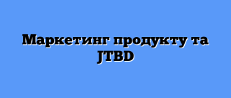 Маркетинг продукту та JTBD